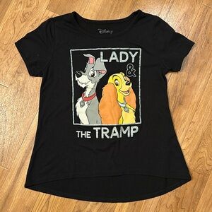 Disney Girls Lady & The Tramp T-shirt Size 10/12